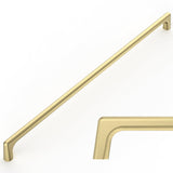 Amerdeco 10 Pack Brushed Brass Cabinet Pulls 12.5 Inch(320MM) Hole Centers Ki...