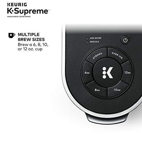 Keurig® K-Supreme Single Serve K-Cup Pod Coffee Maker, K-Supreme, Black