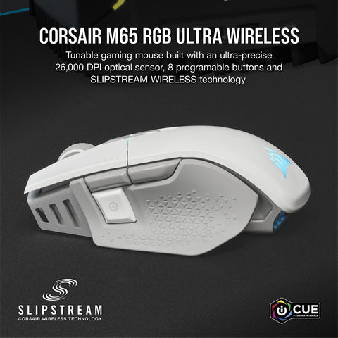 Corsair M65 RGB Ultra Wireless Tunable FPS Gaming Mouse - Sub-1ms Slipstream ...