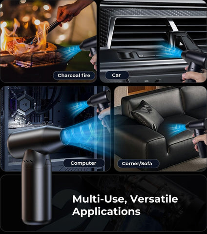 Cordless Compressed Air Duster and Leaf Blower, [Small Buddy, Big Power], 1.1...