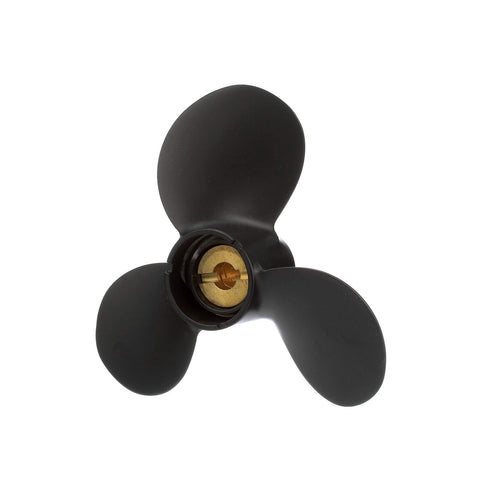 Quicksilver Black Diamond 3-Blade Aluminum Propeller - For Yamaha, Honda, Evi...