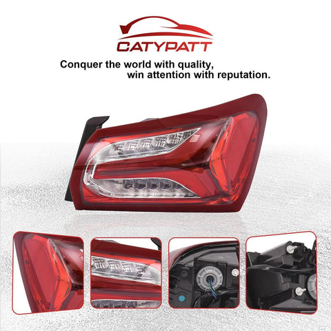 Tail Light Brake Lamps Compatible with 2019 2020 2021 2022 Chevy Malibu Rear ...