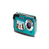 Minolta 48 MP Dual Screen Waterproof Digital Camera MN40WP compact, Blue