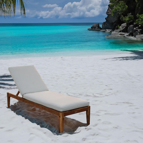 Tommy Bahama Chaise Cushion, 24" X 79" X 2.5", Bamboo Bay Sand 24" X 79" X 2.5"