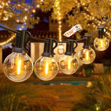 String Lights for Outside 150FT,Dimmable Waterproof Outdoor String Lights wit...