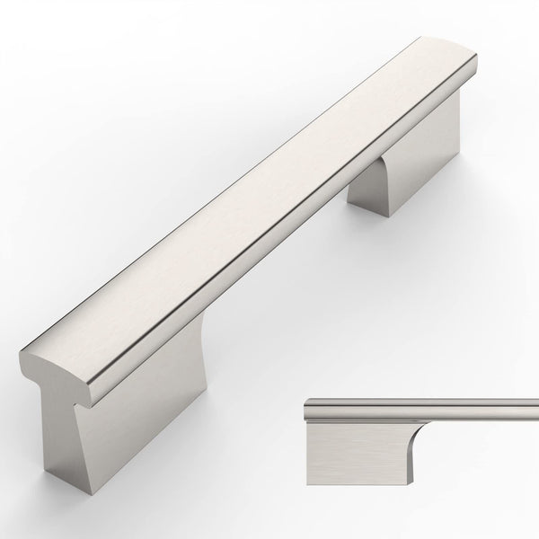 Amerdeco 20 Pack Brushed Satin Nickel Cabinet Pulls 4 Inch(102MM) Hole Center...