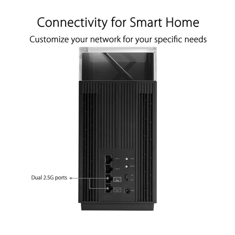 ASUS ZenWiFi Pro AXE11000 Tri-Band WiFi 6E Mesh System (ET12 1PK) - Whole Hom...