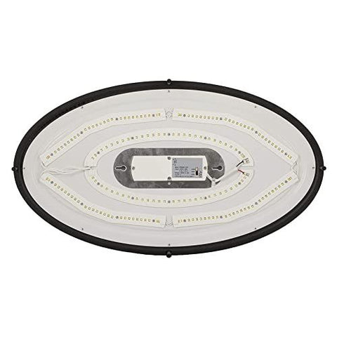 24 inch Matte Black Oval 40 Watt 2800 Lumens Dimmable 24 inches,