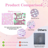 Shimmer Wall Backdrop Panels 24PCS Shimmer Backdrop Square Sequin Decor Rainb...