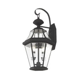 Livex Lighting 2261-04 Outdoor Wall Lantern with Clear Beveled Glass Shades, ...