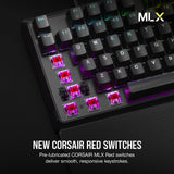 CORSAIR K70 CORE RGB Mechanical Gaming Keyboard with Palmrest - Pre-lubricate...