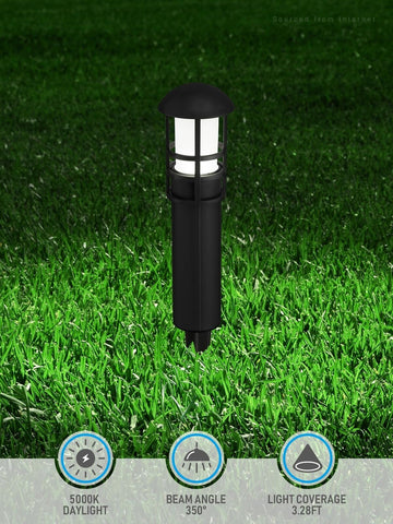 LEONLITE Low Voltage Landscape Pathway Lights, 3W 12V AC/DC Landscape Lightin...