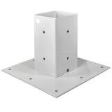 Mail Boss 7151 Surface Mount Base Plate, Alpine White