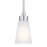 Kichler Erma Mini Pendant Light with Satin Etched Glass, Updated Traditional ...