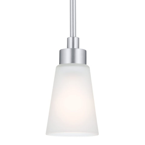 Kichler Erma Mini Pendant Light with Satin Etched Glass, Updated Traditional ...