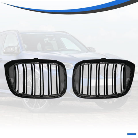 Front Kidney Grille Compatible With 2018-2020 BMW X3 G01 X3M Style Grill Guar...