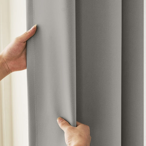 Blackout Extra Long Curtain 14ft Length,Triple Weave Energy Saving Thermal In...