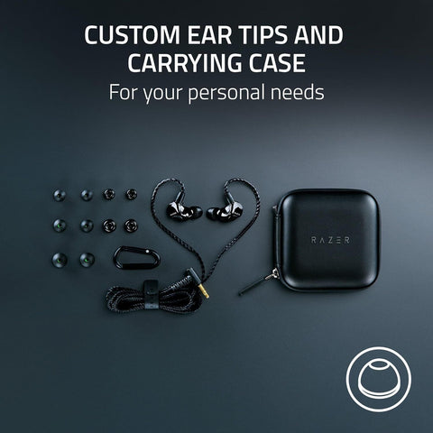 Razer Moray in-Ear Monitor for All-Day Streaming: Clear, Full-Range Black