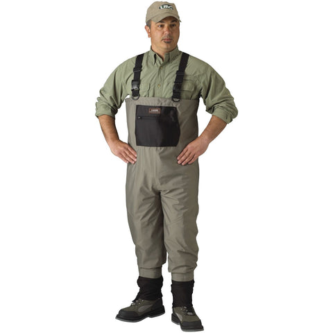 Caddis Men's Affordable Breathable Stocking Foot Wader Large Long Light Green