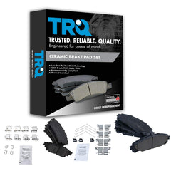 TRQ Front & Rear Brake Pads Ceramic Compatible with 2010-2020 Lexus RX350 201...