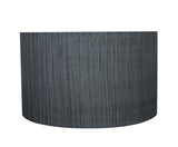 Aspen Creative 58327B, Drum Uno Lamp Shade, Grey & Black, 17" Top x 17" Botto...
