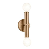 Kichler Torche 9.75 Inch 2 Light Wall Sconce in Champagne Bronze