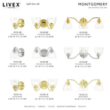 Livex Lighting 15132-05 Montgomery 2 Light Vanity Sconce, Polished Chrome, 13...