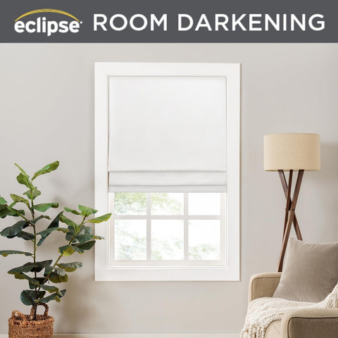 Eclipse Lane Cordless Roman Shades for Windows, Room Darkening, 47 in Wide x ...