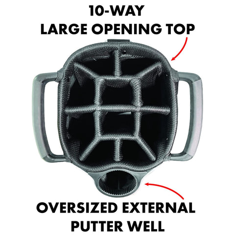 Team Golf MLB Lightweight, 10-Way Club Divider, Spring Action Stand, Insulate...