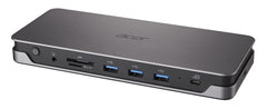 Acer USB Type-C Gen 1 Dock | 2 x HDMI 2.0 Ports | 1 x Display Port | 3 x USB ...