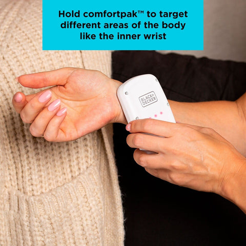 BLACK+DECKER Comfortpak, Wearable Cooling and Heating Device, Cloud White (BC...