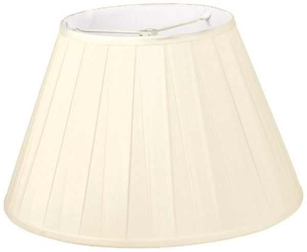 Royal Designs Wide Pleat Empire Designer Lamp Shade, Beige, 9 x 16 x 10.5