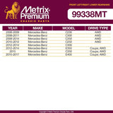 Metrix Premium Chassis Parts - Front Left & Right Lower Rearward Control Arm ...