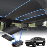 Front and Rear Sunshades (2pcs) 2-in1 Single Layer Design Glass Roof Sunshade...