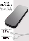 Lenovo Go USB-C Laptop Power Bank (20000 mAh) - 65W - and Storm Grey