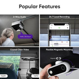 OCCHI Smart Garage Door Opener Remote, Garage Camera, Security+ 2.0 System Co...