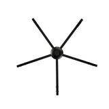 TRANS GLOBE 11645 BK I Linden Collection 30 Inch Five-Light Chandelier - in a...