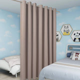 BONZER Room Divider Curtain Total Privacy Wall Noise Reducing Extra Wide Blac...