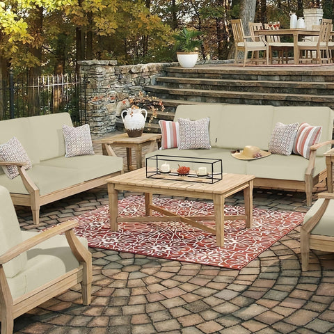 Favoyard Outdoor Deep Seat Cushion Set, 24 x 24 Inch Rainproof & 3-Year Fade ...