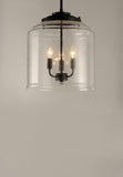 Maxim 12273CDBK Acadia Three Candelabra Light Seedy Glass Bell Foyer Pendant ...