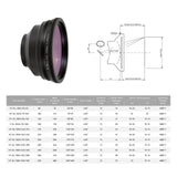 Cloudray F-Theta Lens Fiber Laser Lens Scan Lens 110x110mm FL160mm M85 F Thet...