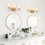 classy leaves Bathroom Light Fixtures, 3-Light Gold Vanity Lights, Modern Bat...