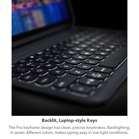 ZAGG Pro Keys Detachable Case & Wireless Keyboard for Apple iPad 10.2" (Gen 9...