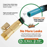 Flexi Hose with 8 Function Nozzle Expandable Garden Hose, Lightweight & No-Ki...