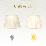 Royal Designs Empire English Pleat Basic Lamp Shade, Linen Beige, 12.5 x 20 x...