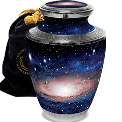 Galaxy Cremation Urn for Ashes Adult Male - Personalized Cremation Urns for H...