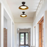 Barn Style Semi Flush Mount Ceiling Light, 16 Inch LED Dimmable Ceiling Light...