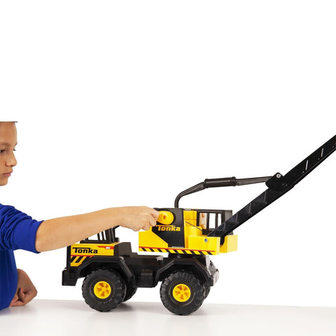 Tonka Steel Classics Mighty Crane - Made with Steel & Sturdy Plastic, Yellow ...