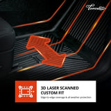 All-Weather Floor Mats Compatible for 2015-2024 Ford F-150 Super Crew Cab | F...