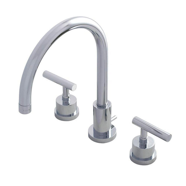 Kingston Brass KS8921CML Manhattan Widespread Bathroom Faucet, Polished Chrome